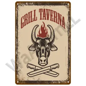 Retro BBQ Metal Sign for Outdoor Decor 53 S7968f2c13fb245b191e341e83f0d03c5M 4