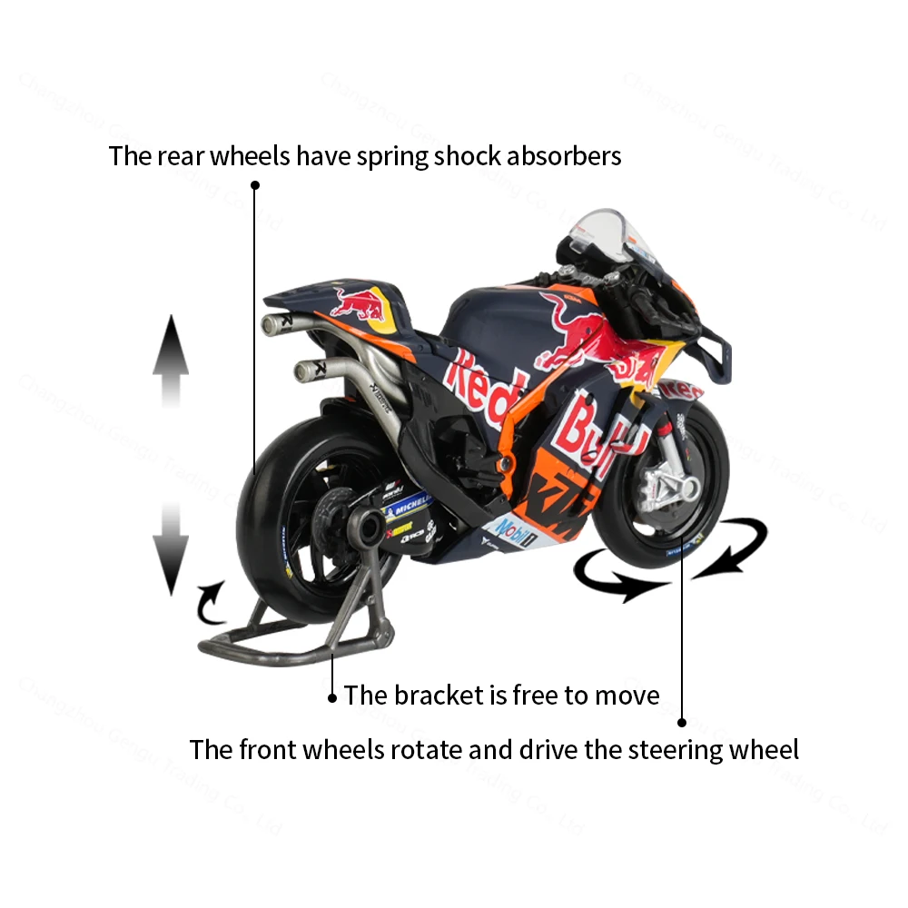 Red Bull KTM 2023 Motorcycle Model 1:18 Scale 3 Red Bull KTM 2023 Motorcycle Model 1:18 Scale - Image 3