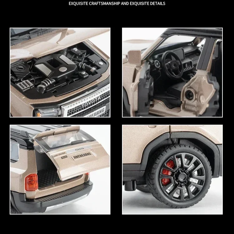 1:32 Scale Diecast Toyota Prado SUV Model 4 1:32 Scale Diecast Toyota Prado SUV Model - Image 4