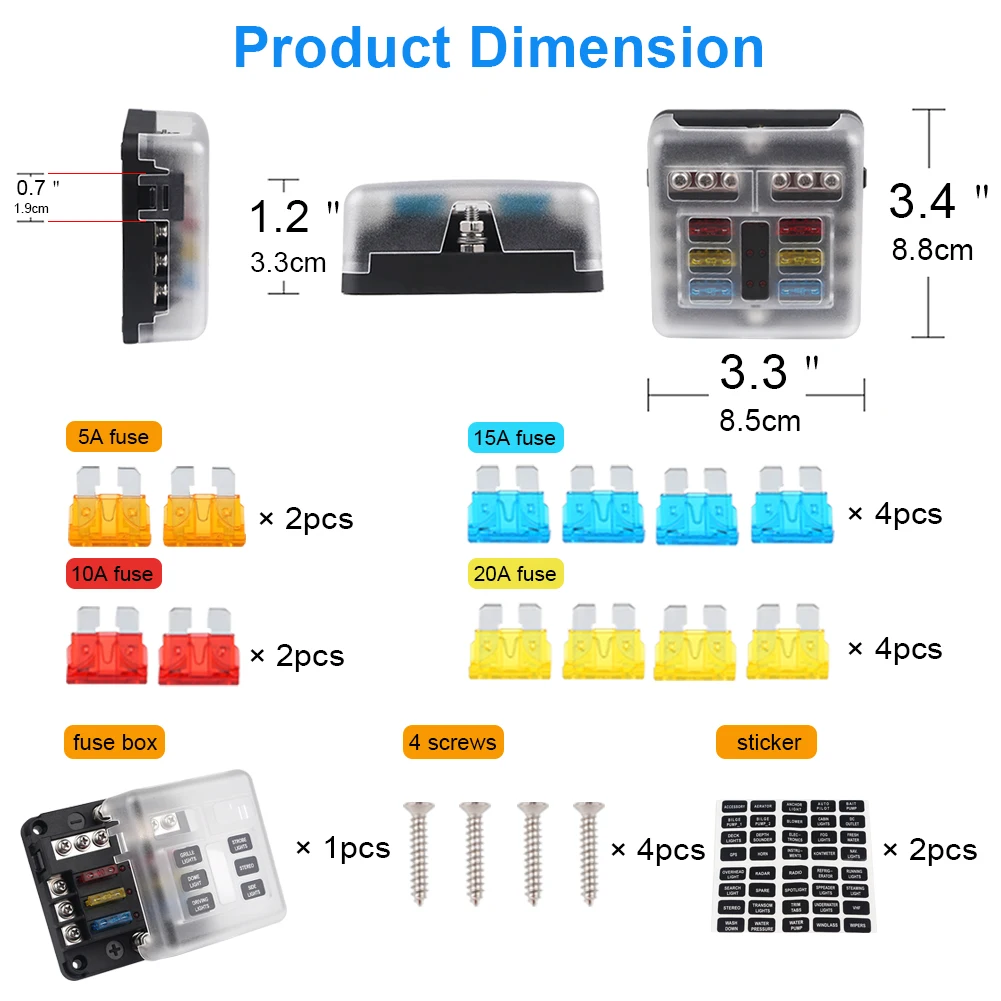 Waterproof 6-Way Automotive Fuse Box 4 Waterproof 6-Way Automotive Fuse Box - Image 4