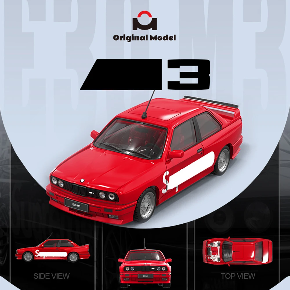 Red BMW E30 Diecast Model 1:64 Scale for Collection 1 Red BMW E30 Diecast Model 1:64 Scale for Collection
