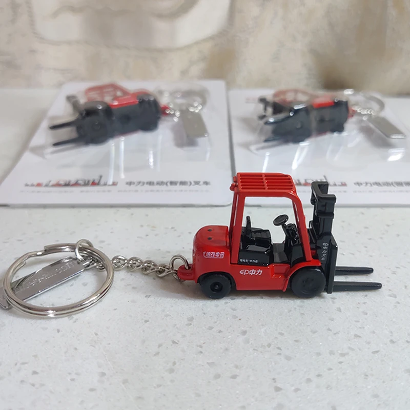 Mini Forklift Alloy Keychain Collectible in 1:100 Scale 2 Mini Forklift Alloy Keychain Collectible in 1:100 Scale - Image 2