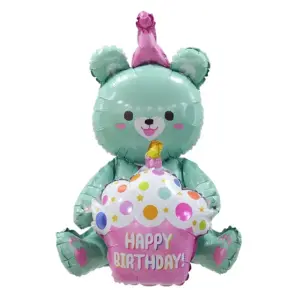 Pink Cartoon Bear Foil Balloon 80x57cm 12 S7aeea5830e37406cbf0cb388d934351aJ