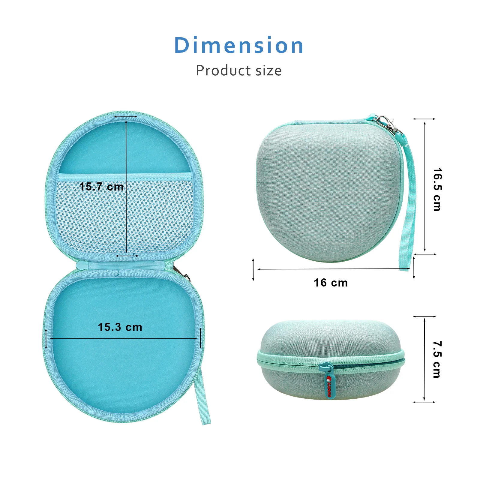Light Blue EVA Headphone Case for Beats 3 Light Blue EVA Headphone Case for Beats - Image 3