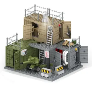 Military Base Building Blocks Set for Creative Play