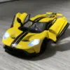 Vibrant Yellow Ford GT 1:24 Diecast Model