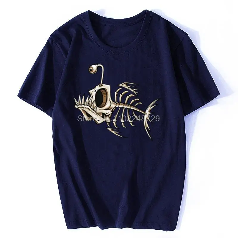 Bold Skeletal Fish Graphic T-Shirt for Men 8 Bold Skeletal Fish Graphic T-Shirt for Men - Image 8