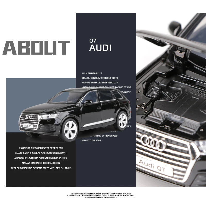 1:32 Scale Audi Q7 SUV Model 6 1:32 Scale Audi Q7 SUV Model - Image 6