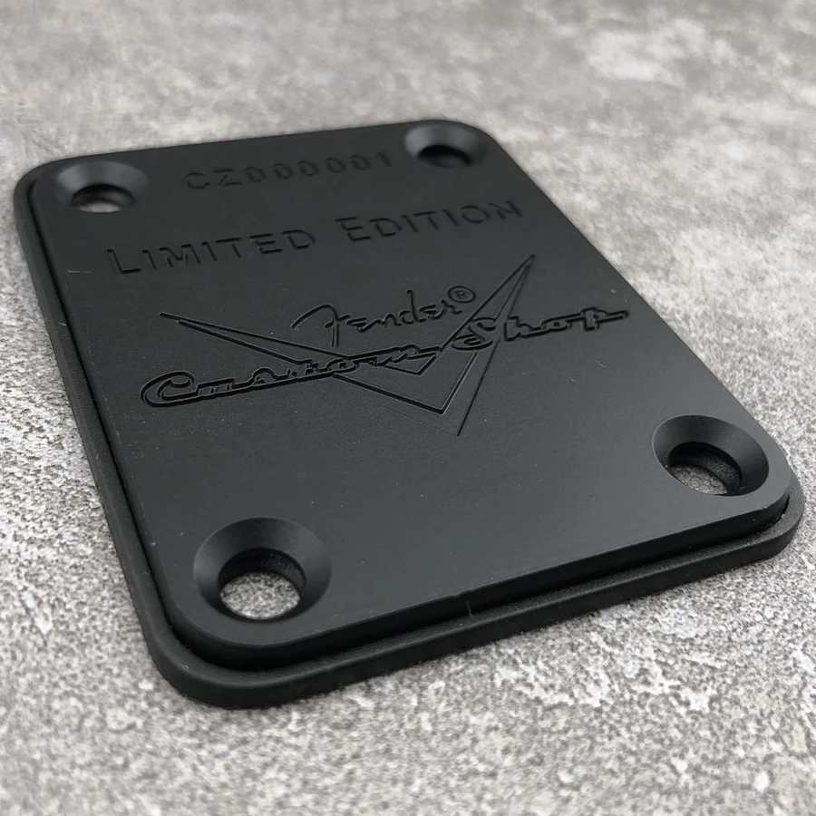 Limited Edition Black and Gold Fender Neck Plate 4 Limited Edition Black and Gold Fender Neck Plate - Image 4