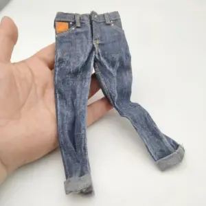 1/6 Scale Blue Jeans for 12-Inch Action Figures 17 S7c60aa77980a4e0488e200a6bdb902c5v