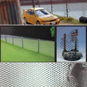 Realistic HO Scale Metallic Fence 12 S7ccc768920b444c9a2d2e60b3e559bf6y