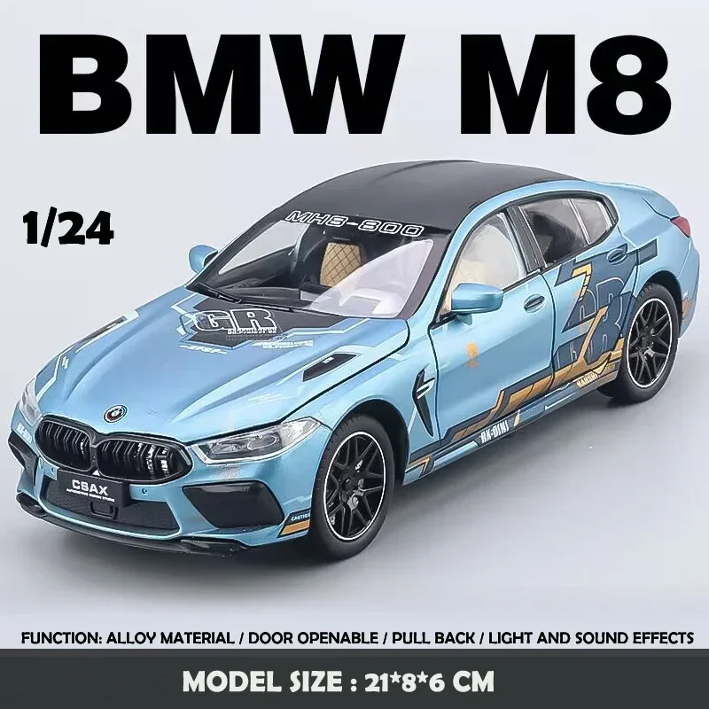 BMW M8 Supercar Die-Cast Model 1:24 Scale 9 BMW M8 Supercar Die-Cast Model 1:24 Scale - Image 9