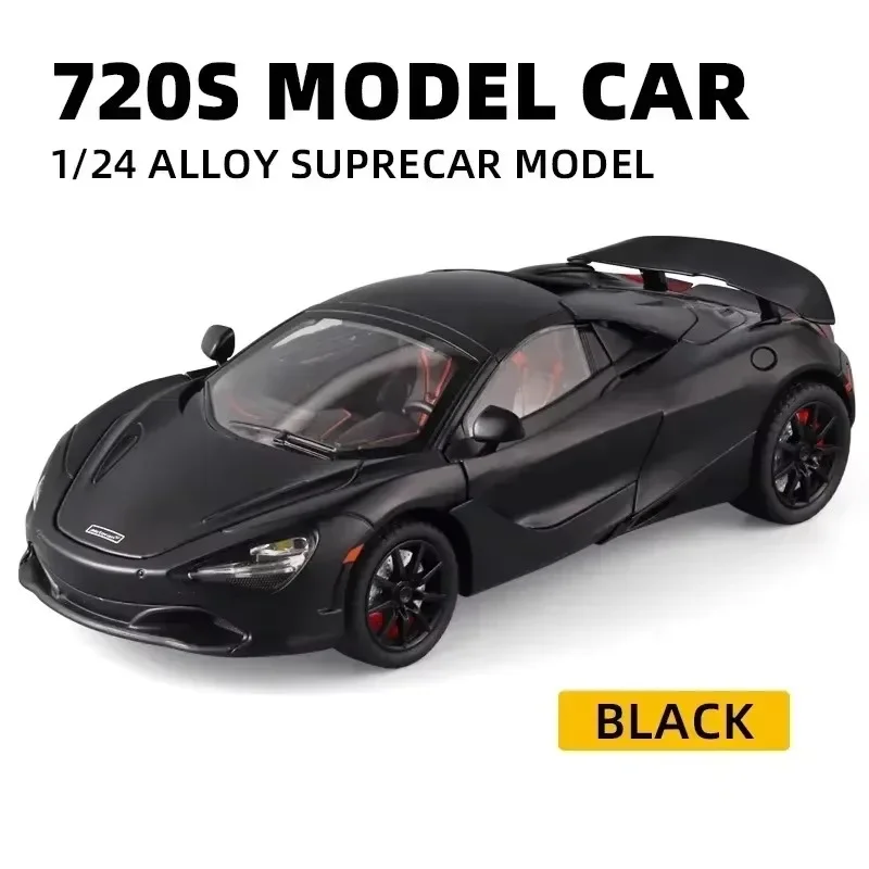 1:24 Alloy Supercar Model with Lights 7 1:24 Alloy Supercar Model with Lights - Image 7