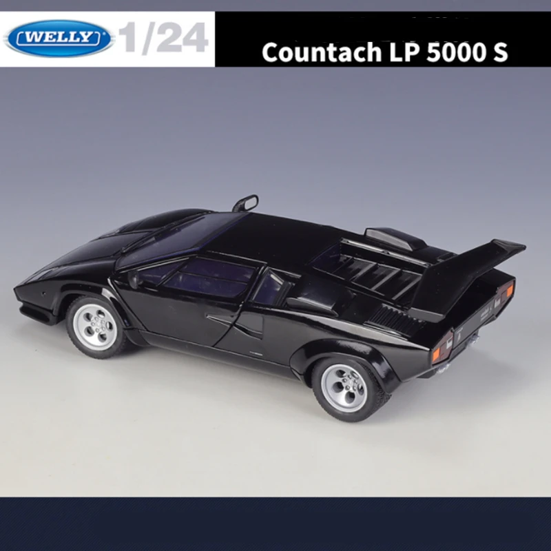 Yellow Lamborghini Countach LP5000s Diecast Model 4 Yellow Lamborghini Countach LP5000s Diecast Model - Image 4