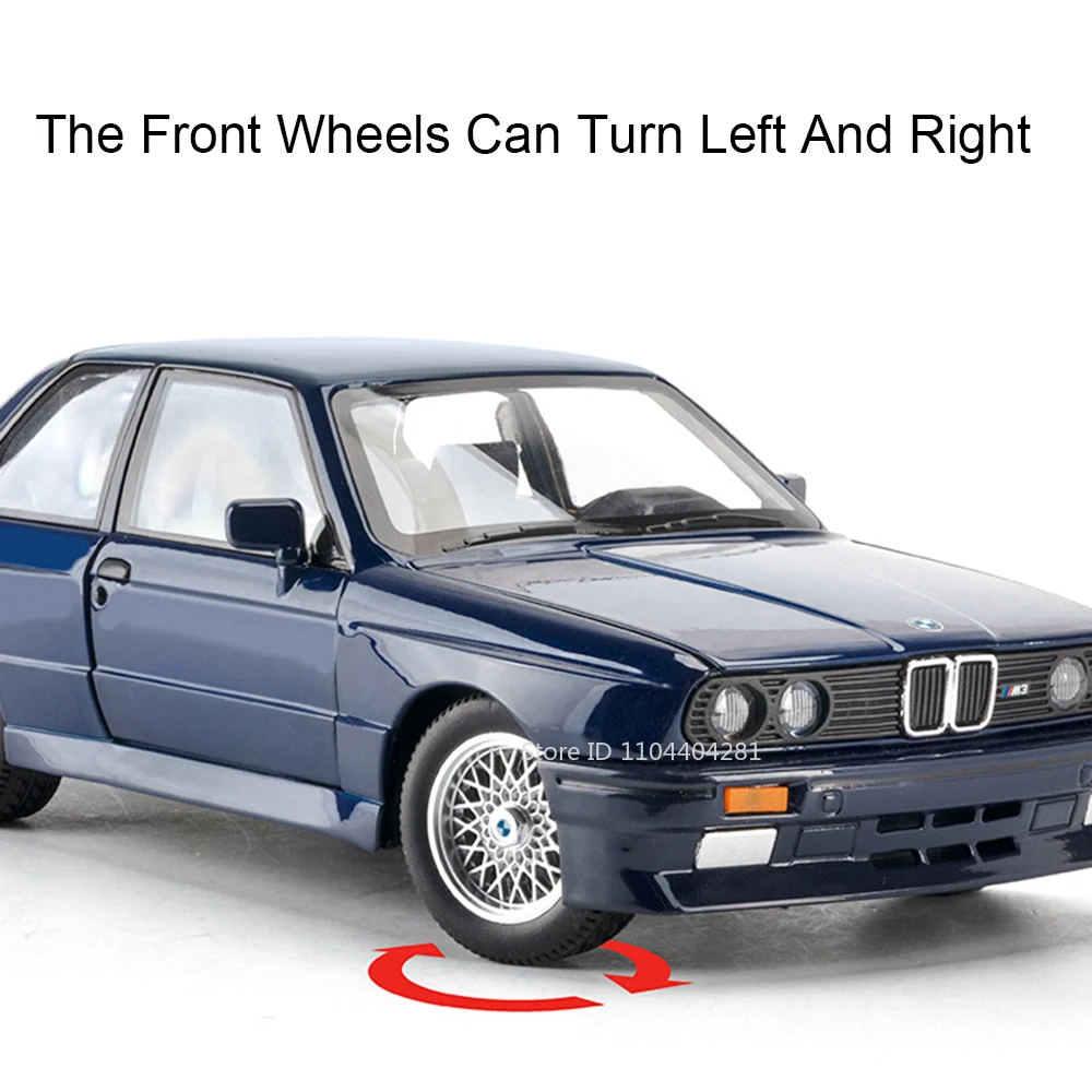 Red BMW E30 M3 Diecast Model 1:24 Scale 2 Red BMW E30 M3 Diecast Model 1:24 Scale - Image 2