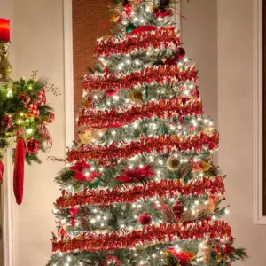 Festive Christmas Glitter Tinsel Tassel Garland 16 S7e9ff33667a04bb2a08f8680bf9ff618V