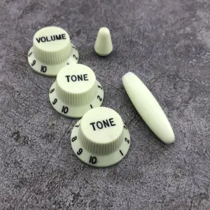 Mint Green Jimi Hendrix Guitar Control Knobs and Switch Tips