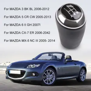 Mazda Black Leather Gear Shift Knob for 5-6 Speed 10 S7f17436ed6984d3ea5bb0b4c9bcaab2ad