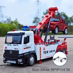 1:18 Scale Diecast Rescue Truck in Red, Green, or Blue 17 S7f8a3140f83f4d52939440d0eabfa114x