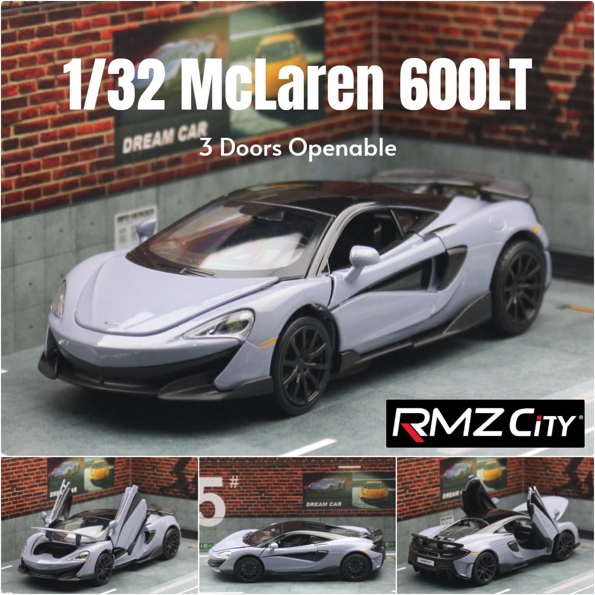 McLaren 600LT Diecast Model 1/32 Scale Orange 9 McLaren 600LT Diecast Model 1/32 Scale Orange - Image 9