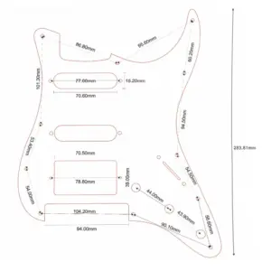Custom Pickguard for Stratocaster HSS Models 41 S8061706b457e4c4799d6b7ab67d6ac42U