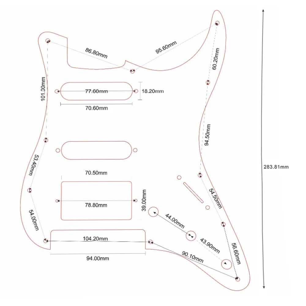 Custom Pickguard for Stratocaster HSS Models 6 Custom Pickguard for Stratocaster HSS Models - Image 6