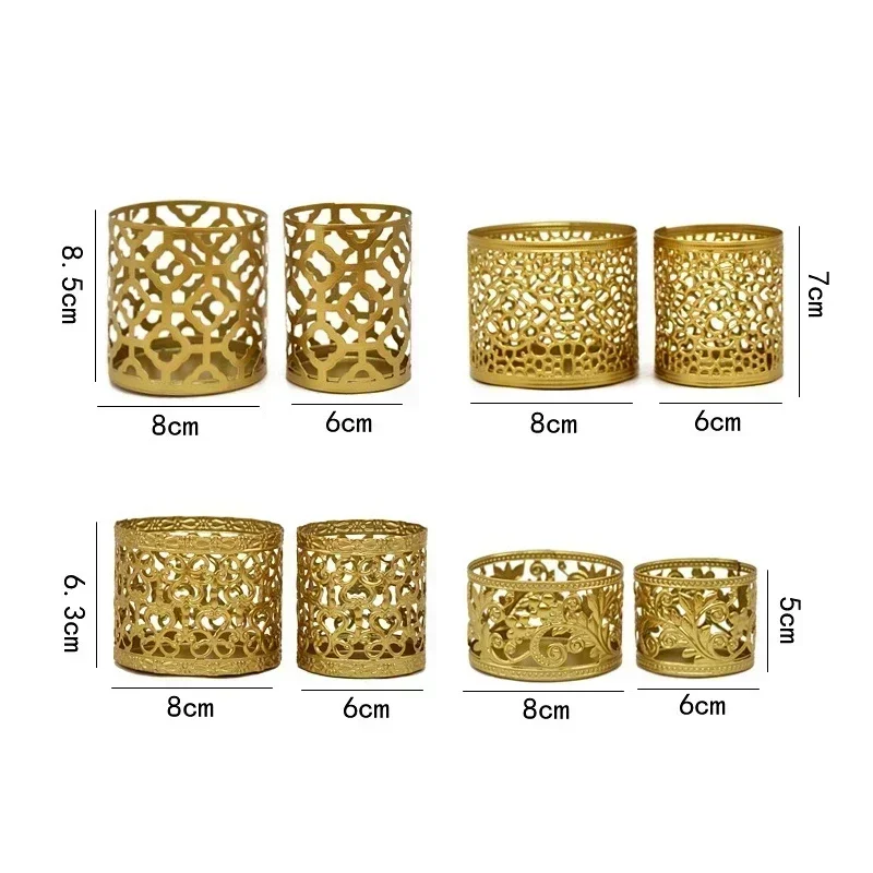 Vintage Gold Nordic Candle Holder 3 Vintage Gold Nordic Candle Holder - Image 3