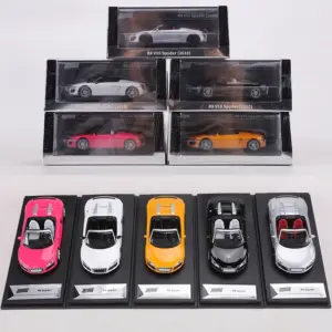 Silver Audi R8 V10 Spyder Diecast Model Car 14 S80bb95a8fe1c4755a3743e95d6c3b7f4o