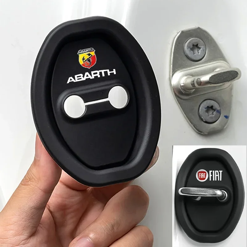 Fiat Silicone Door Lock Cover Set 4pcs 4 Fiat Silicone Door Lock Cover Set 4pcs - Image 4