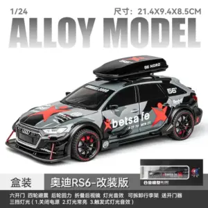 1:24 Scale Audi RS6 Diecast Model with Lights 13 S81498e4d0e1d4b4294bc9d174fce8cb98