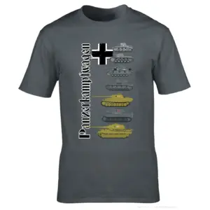 Men’s WW2 German Tank Graphic Oversized T-Shirt 12 S8185b3a724b34ac5ae6adbed69daceedO