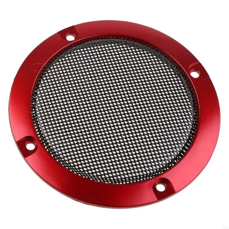 Red 3-Inch Speaker Decorative Circle Set 4 Red 3-Inch Speaker Decorative Circle Set - Image 4