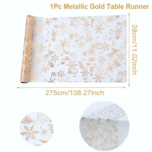 Festive Snowflake Christmas Table Runner 24 S81c92d89c6884eda871923b6f5131132y