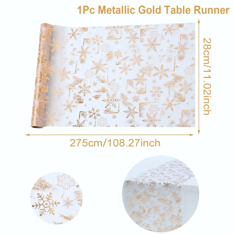 Festive Snowflake Christmas Table Runner 12 Festive Snowflake Christmas Table Runner - Image 12