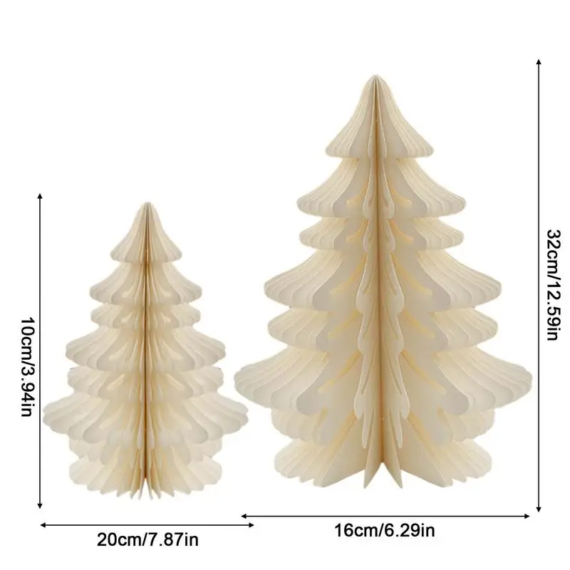 Honeycomb Paper Christmas Tree Set - 2 Pack 6 Honeycomb Paper Christmas Tree Set - 2 Pack - Image 6