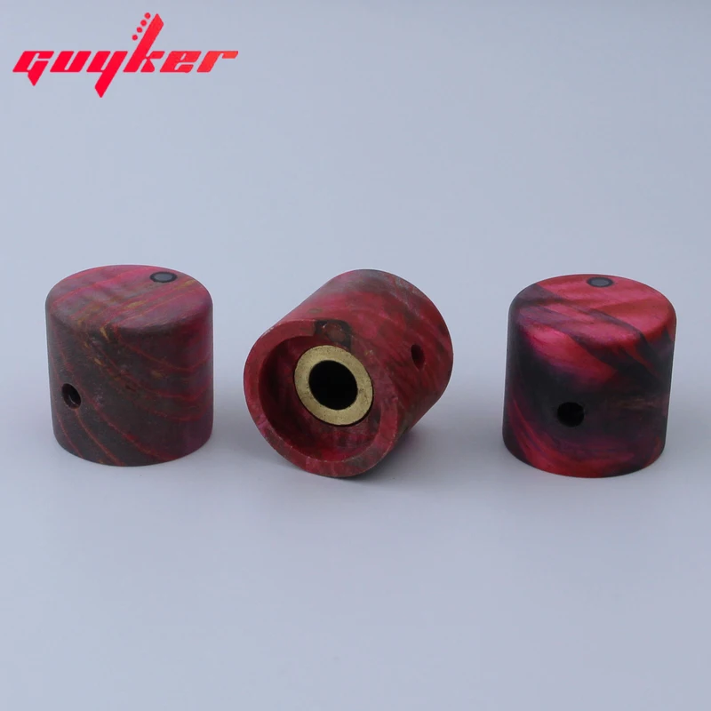 Set of 3 Natural Wood Guitar Knobs 4 Set of 3 Natural Wood Guitar Knobs - Image 4