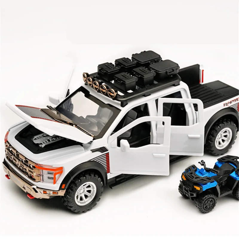 1:24 Ford Raptor F150 Alloy Pickup Model 4 1:24 Ford Raptor F150 Alloy Pickup Model - Image 4