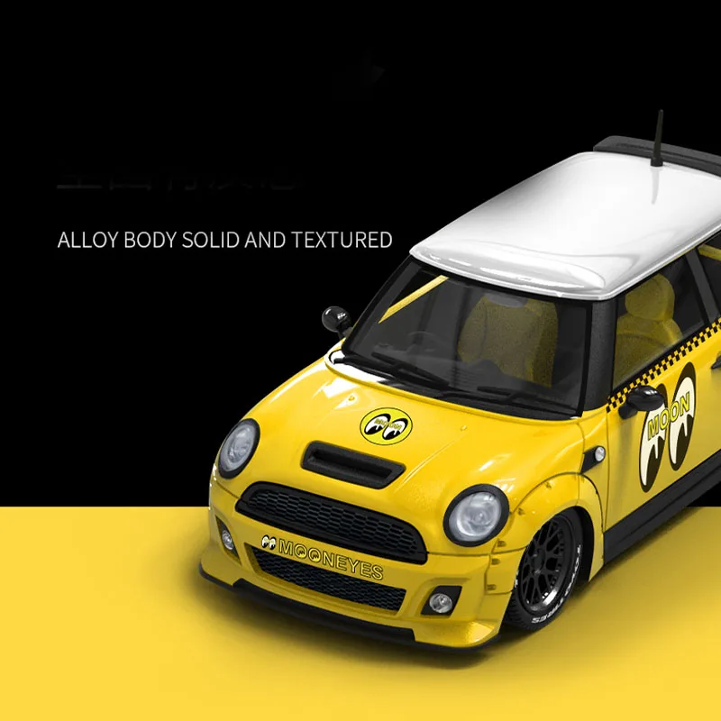 Vibrant Yellow Mooneyes Model Car by WELLY 4 Vibrant Yellow Mooneyes Model Car by WELLY - Image 4