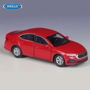 Vibrant Red Welly Skoda Octavia Miniature Model 9 S83b1c543b35b4b1fb3cf62ef48372ab8U