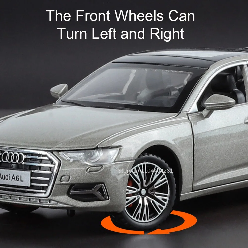 Audi A6L 1/32 Diecast Model Car in Four Colors 4 Audi A6L 1/32 Diecast Model Car in Four Colors - Image 4