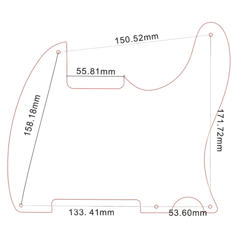 52 Year Telecaster Pickguard Set for US Guitars 6 52 Year Telecaster Pickguard Set for US Guitars - Image 6