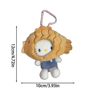 Hello Kitty Taiyaki Plush Keychain 11 S852986aa0e0c45bd929bd8592af8f682O