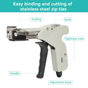 Professional Metal Cable Tie Gun in Green 12 S8533d5e21a7943b59034a1c0583eec53R