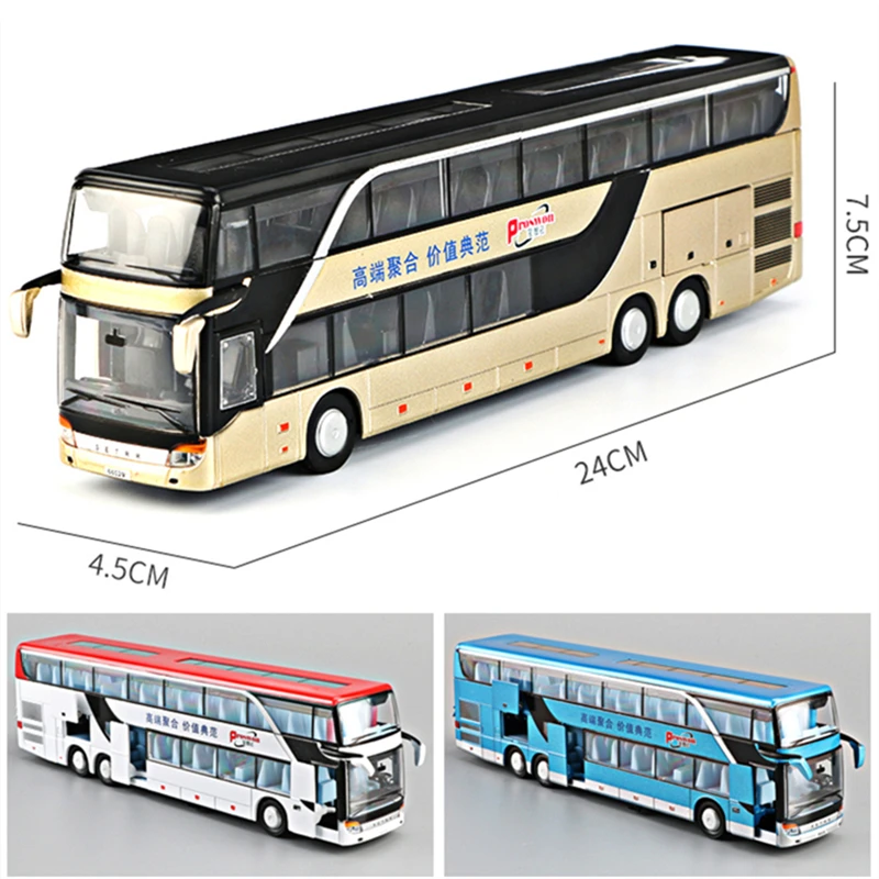 1:24 Scale Double-Decker Electric Bus Model 6 1:24 Scale Double-Decker Electric Bus Model - Image 6