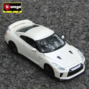 White Nissan Skyline GT-R R35 Diecast Model 1:24 Scale 8 S862b97503def44dca875369a054bf272S
