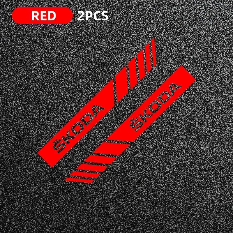 ŠKODA Rearview Mirror Sticker Set 30cm x 2.5cm 9 ŠKODA Rearview Mirror Sticker Set 30cm x 2.5cm - Image 9