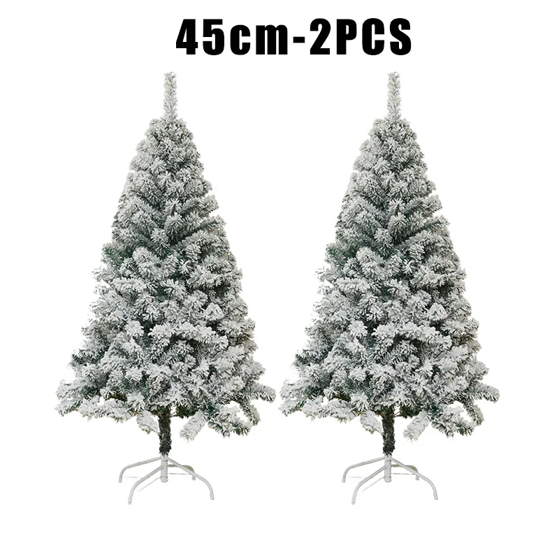 Frosted Snowy Flocked Christmas Tree 45cm 7 Frosted Snowy Flocked Christmas Tree 45cm - Image 7