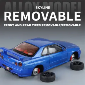 GTR GT-R R34 Skyline 1:18 Scale Diecast Model 13 S872b720231e44cde8700314c0ed0bf51x