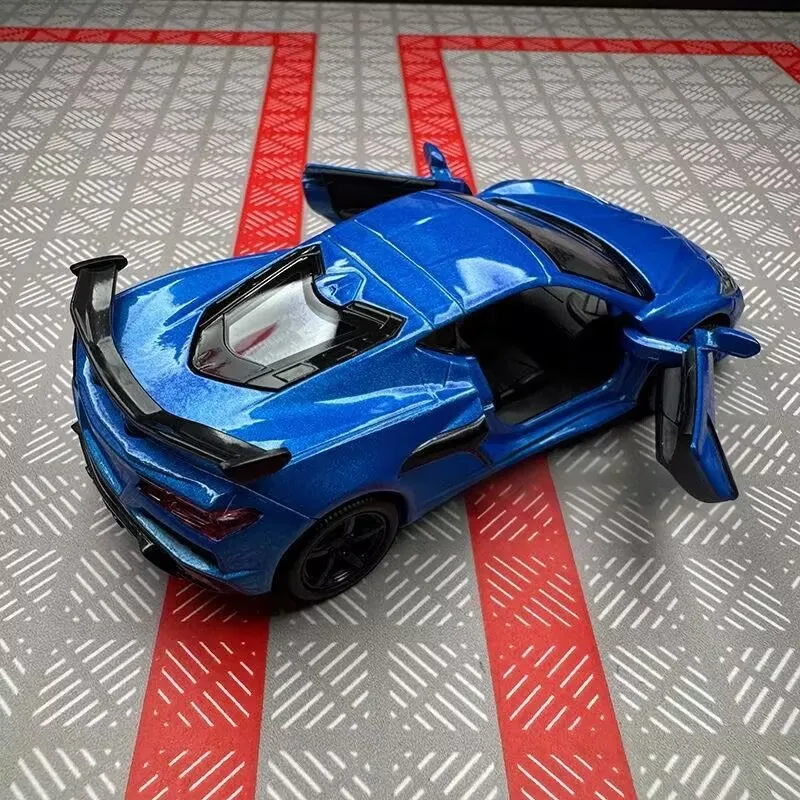 Vibrant Blue Chevrolet Corvette Z06 Model 1:36 Scale 6 Vibrant Blue Chevrolet Corvette Z06 Model 1:36 Scale - Image 6
