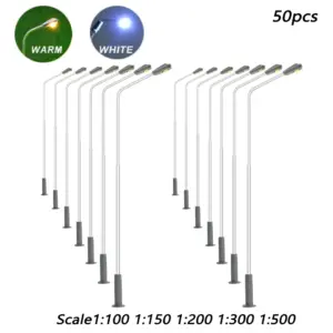 Miniature LED Street Lamps Set for Models